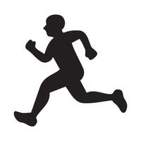 No Running, Warning Running On White Background vector