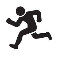 No Running, Warning Running On White Background vector
