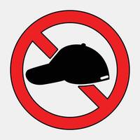 No Cap Symbol Design for Awareness Campaigns vector