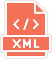 Xml Icon Design Illustration vector