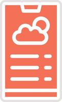Weather app Icon Design Illustration vector