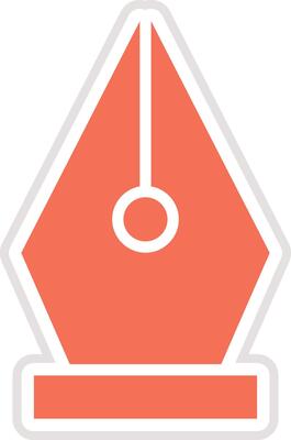 Nib Icon Design Illustration