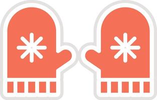 Mitten Icon Design Illustration vector