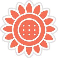 Sun flower Icon Design Illustration vector