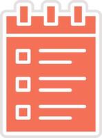 Notepad Icon Design Illustration vector