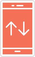 Mobile Data Icon Design Illustration vector