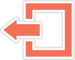 Log out Icon Design Illustration vector