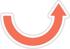 Curve arrow Icon Design Illustration vector