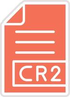 CR2 Icon Design Illustration vector