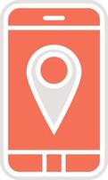 Gps mobile Icon Design Illustration vector