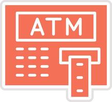 Atm machine Icon Design Illustration vector