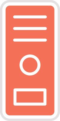 Computer case Icon Design Illustration