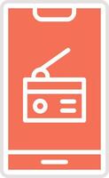 Radio Icon Design Illustration vector