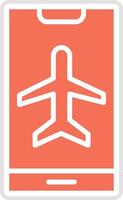 Airplane Mode Icon Design Illustration vector