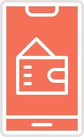 Wallet Icon Design Illustration vector