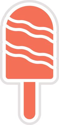 Ice lolly Icon Design Illustration