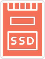 Ssd Icon Design Illustration vector
