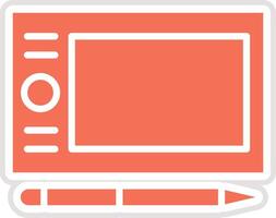 Graphic Tablet Icon Design Illustration vector