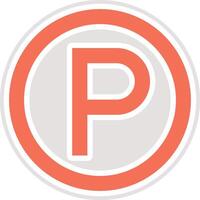 Parking Icon Design Illustration vector