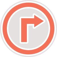 Right way Icon Design Illustration vector