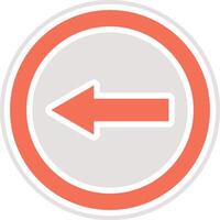 Go left Icon Design Illustration vector