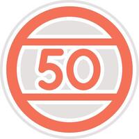 Speed limit Icon Design Illustration vector