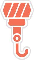 Hook Icon Design Illustration vector