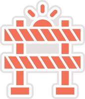 Barrier Icon Design Illustration vector