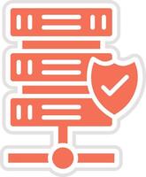 Database Icon Design Illustration vector
