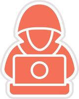 Hacker Icon Design Illustration vector