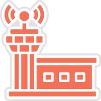 Control tower Icon Design Illustration vector