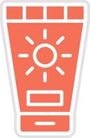 Sunscreen Icon Design Illustration vector