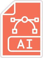 Ai file Icon Design Illustration vector