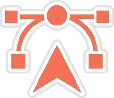Anchor tool Icon Design Illustration vector