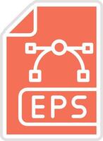 Eps File Icon Design Illustration vector