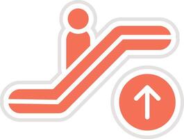 Escalator up Icon Design Illustration vector
