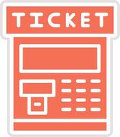 Ticket machine Icon Design Illustration vector