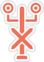 Traffic signal Icon Design Illustration vector