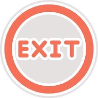 Exit Icon Design Illustration vector