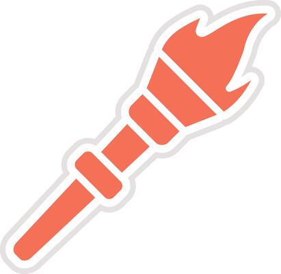 Flame Icon Design Illustration
