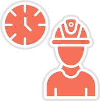 Working hours Icon Design Illustration vector