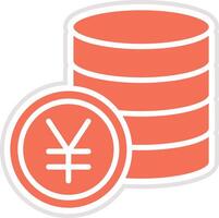 Yen Icon Design Illustration vector