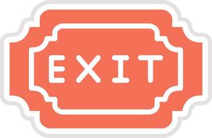 Exit Icon Design Illustration vector