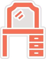 Dressing table Icon Design Illustration vector