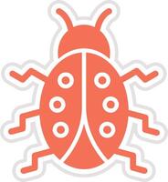 Lady bug Icon Design Illustration vector