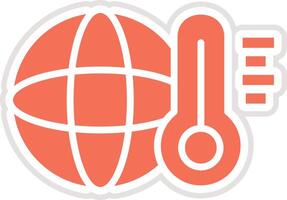 Global temperature Icon Design Illustration vector