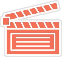 Film slate Icon Design Illustration vector