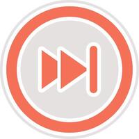Forward Icon Design Illustration vector