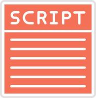 Script Icon Design Illustration vector
