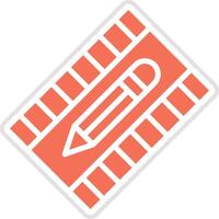 Film editing Icon Design Illustration vector